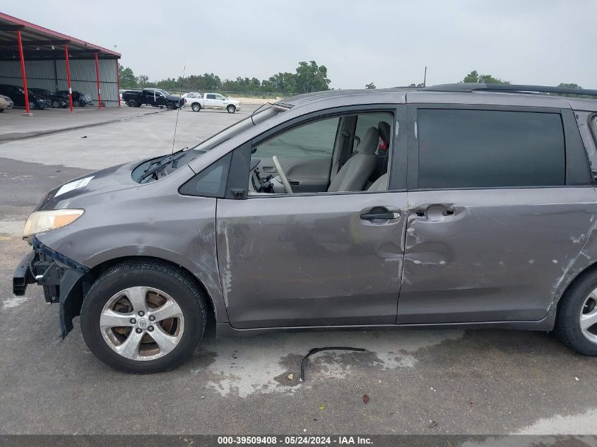 2012 Toyota Sienna Le V6 8 Passenger VIN: 5TDKK3DC7CS230886 Lot: 39509408