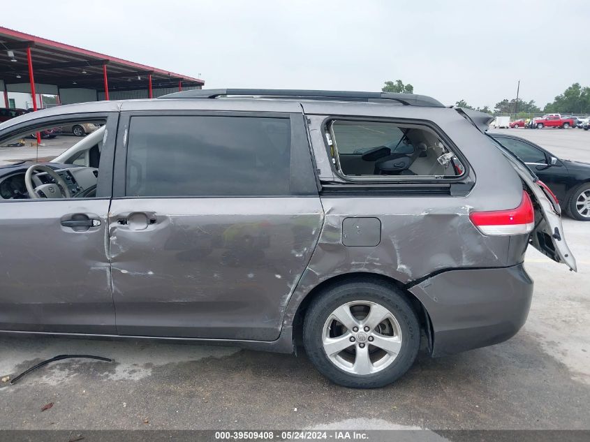 2012 Toyota Sienna Le V6 8 Passenger VIN: 5TDKK3DC7CS230886 Lot: 39509408