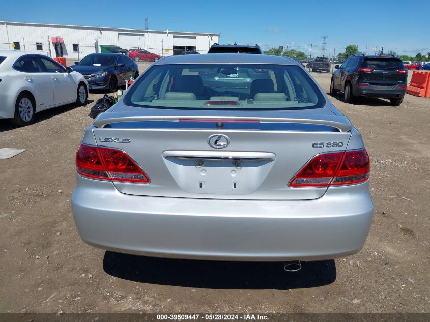 2006 Lexus Es 330 VIN: JTHBA30G765157846 Lot: 39509447