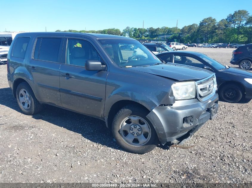 2010 Honda Pilot Lx VIN: 5FNYF4H22AB005069 Lot: 39509449