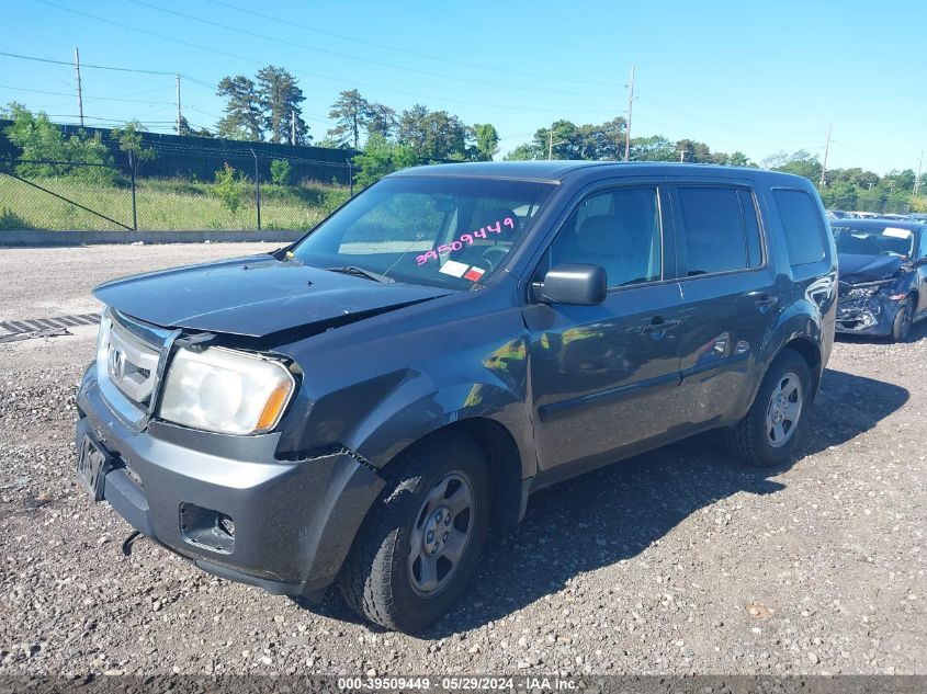 2010 Honda Pilot Lx VIN: 5FNYF4H22AB005069 Lot: 39509449