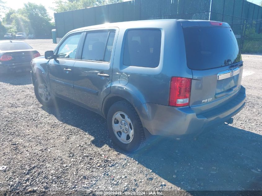 2010 Honda Pilot Lx VIN: 5FNYF4H22AB005069 Lot: 39509449