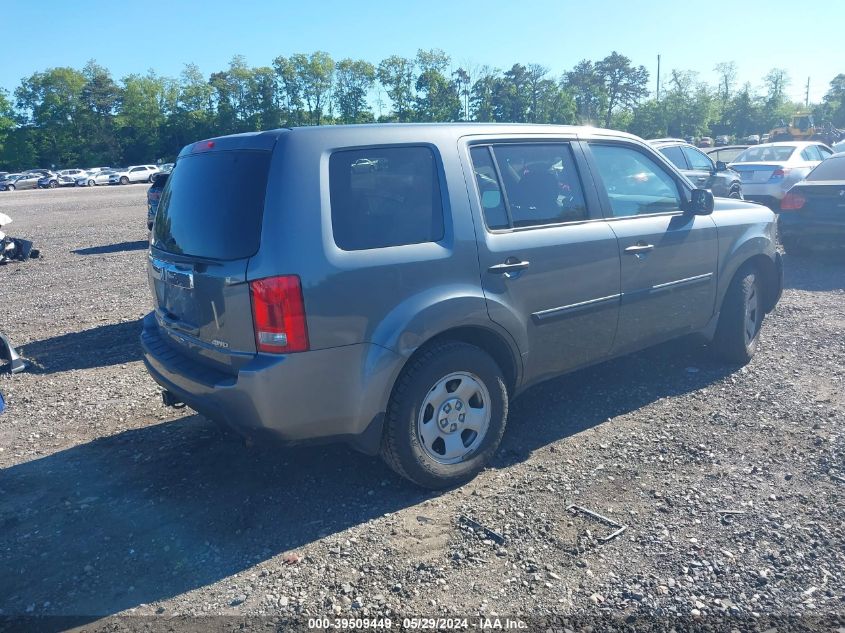 2010 Honda Pilot Lx VIN: 5FNYF4H22AB005069 Lot: 39509449