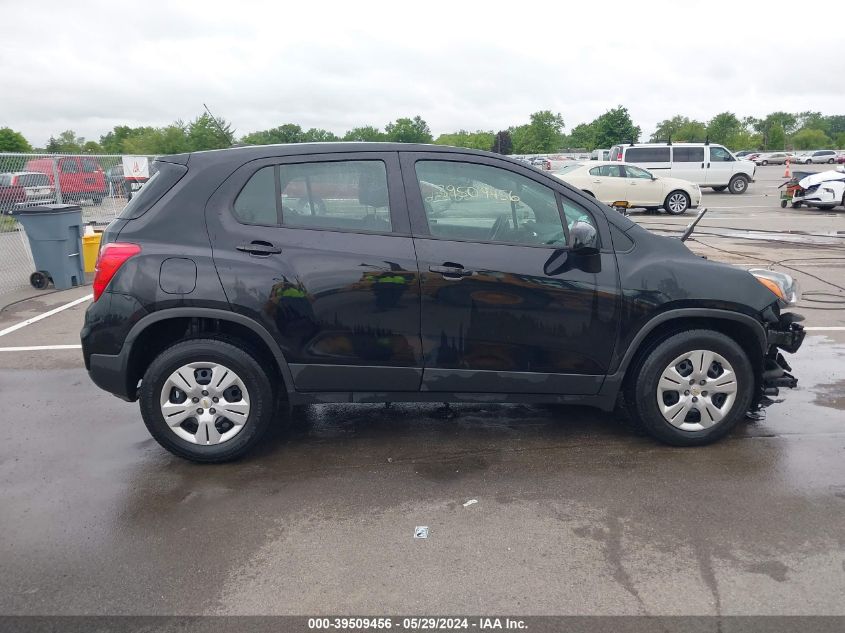 2018 Chevrolet Trax Ls VIN: 3GNCJKSB4JL381156 Lot: 39509456