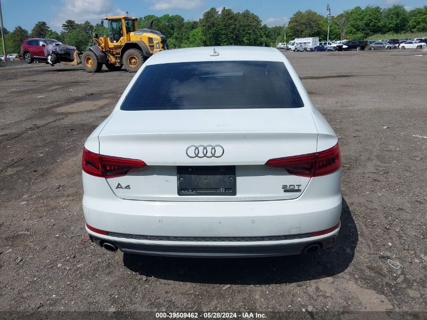 2017 Audi A4 2.0T Premium VIN: WAUENAF42HA082159 Lot: 39509462