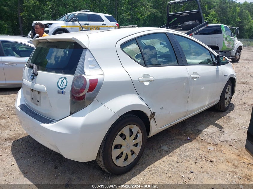 2012 Toyota Prius C Three VIN: JTDKDTB34C1501929 Lot: 39509475