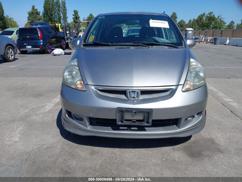 2008 Honda Fit Sport VIN: JHMGD38638S019850 Lot: 39509486