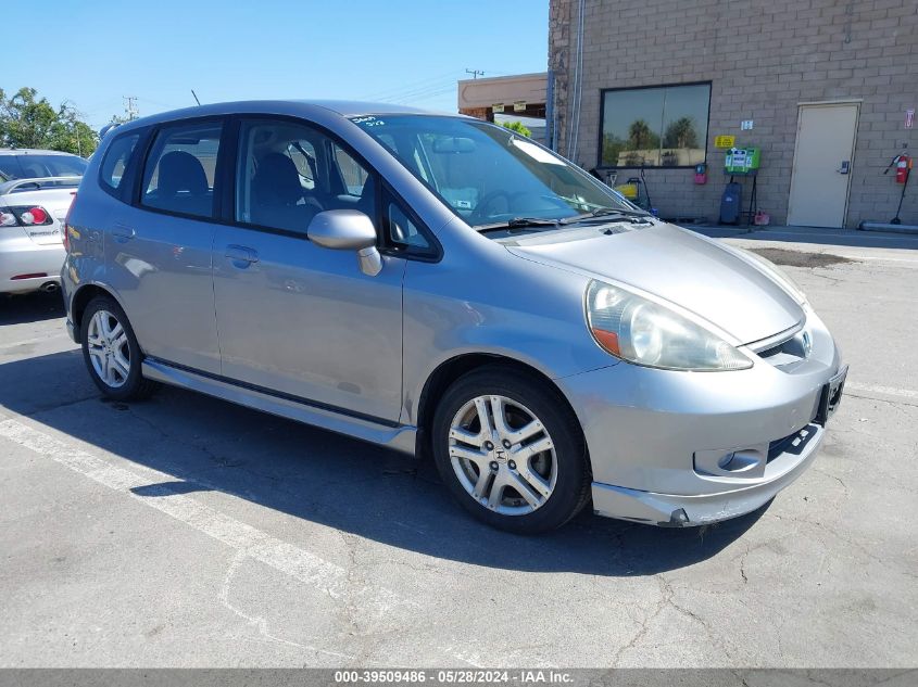 2008 Honda Fit Sport VIN: JHMGD38638S019850 Lot: 39509486