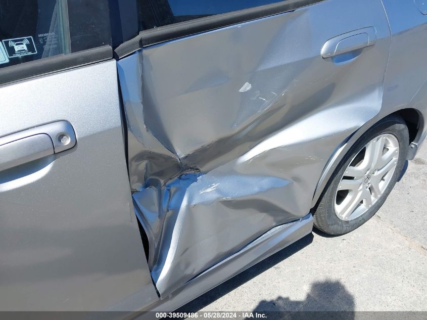 2008 Honda Fit Sport VIN: JHMGD38638S019850 Lot: 39509486