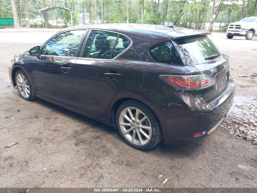 2012 Lexus Ct 200H Premium VIN: JTHKD5BH6C2083499 Lot: 39509497