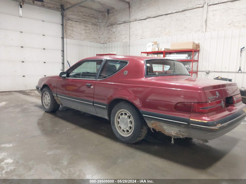 1987 Mercury Cougar Xr7 VIN: 1MEBM62F7HH680721 Lot: 39509500