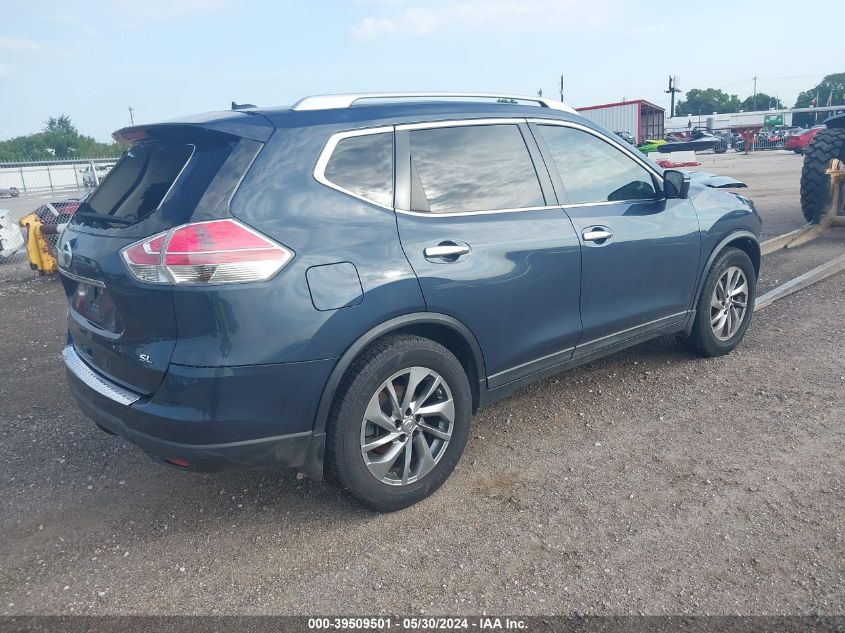 2015 Nissan Rogue Sl VIN: 5N1AT2MT7FC895128 Lot: 39509501