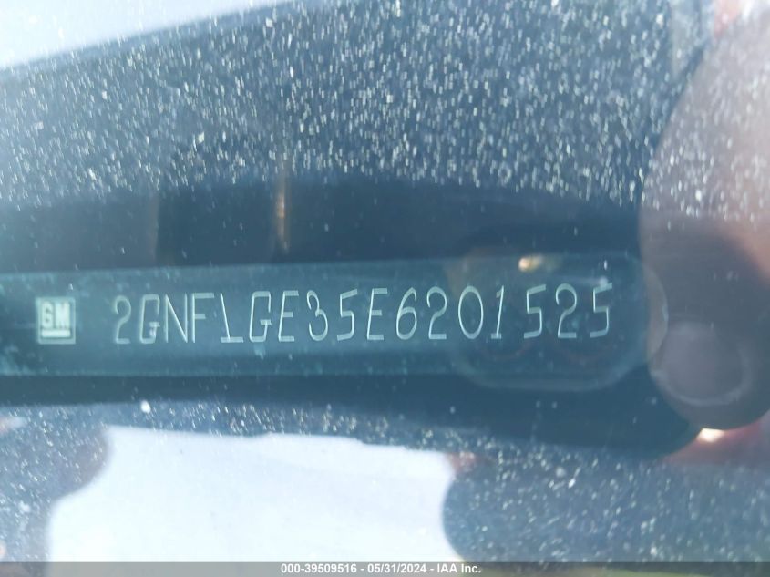 2014 Chevrolet Equinox 2Lt VIN: 2GNFLGE35E6201525 Lot: 39509516