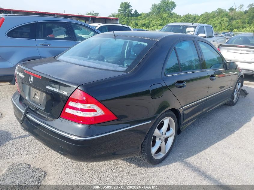 2005 Mercedes-Benz C 230K Sport Sedan VIN: WDBRF40J95A797788 Lot: 39509520