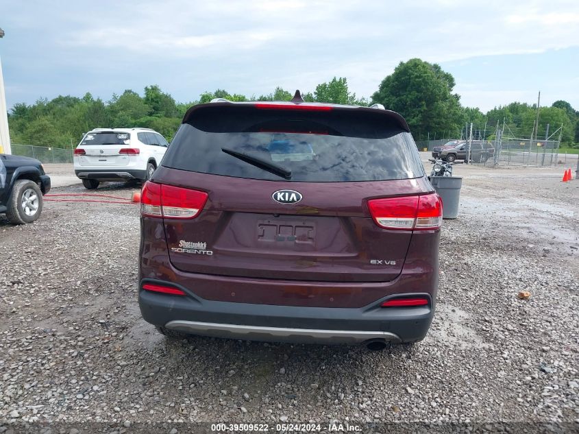 2016 Kia Sorento Ex VIN: 5XYTH4A57GG185483 Lot: 39509522