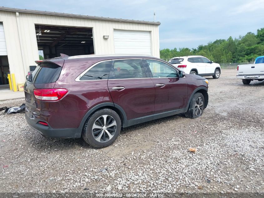 2016 Kia Sorento Ex VIN: 5XYTH4A57GG185483 Lot: 39509522