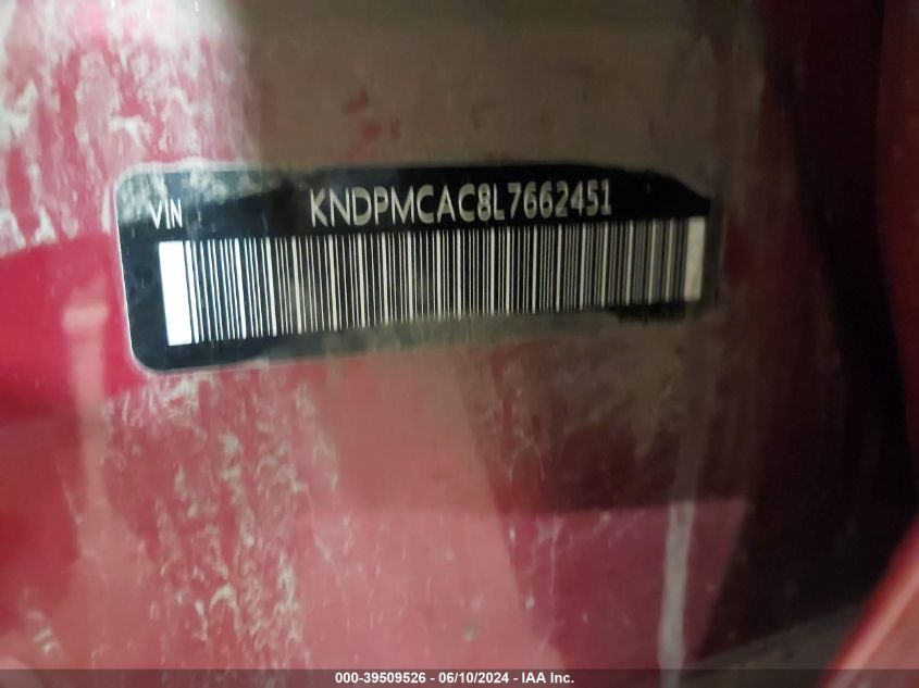 KNDPMCAC8L7662451 2020 Kia Sportage Lx