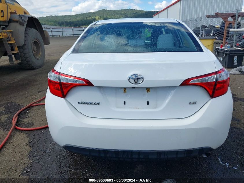 2016 Toyota Corolla Le VIN: 2T1BURHE3GC715534 Lot: 39509603