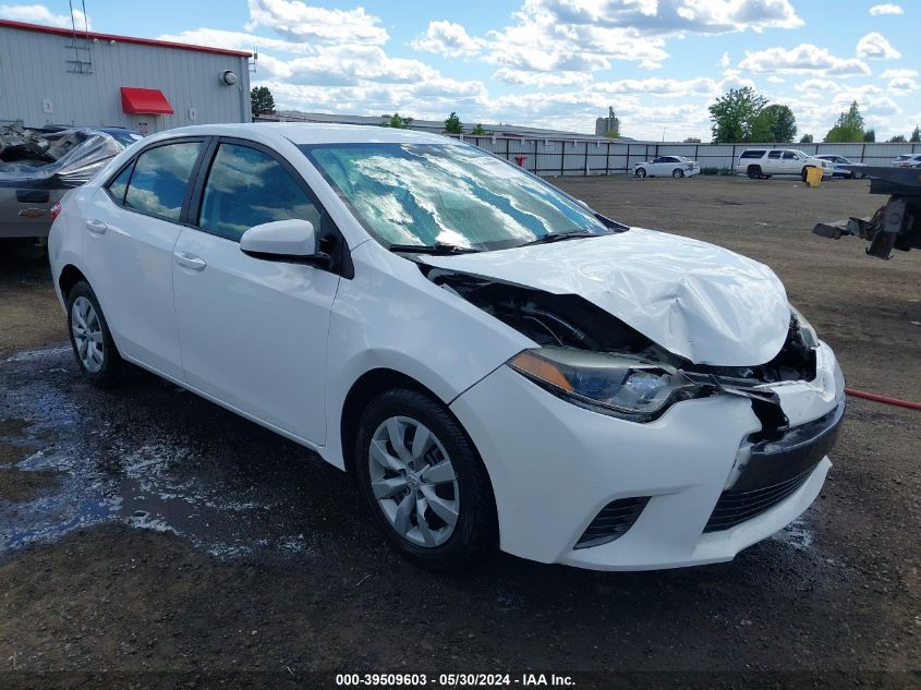 2016 Toyota Corolla Le VIN: 2T1BURHE3GC715534 Lot: 39509603