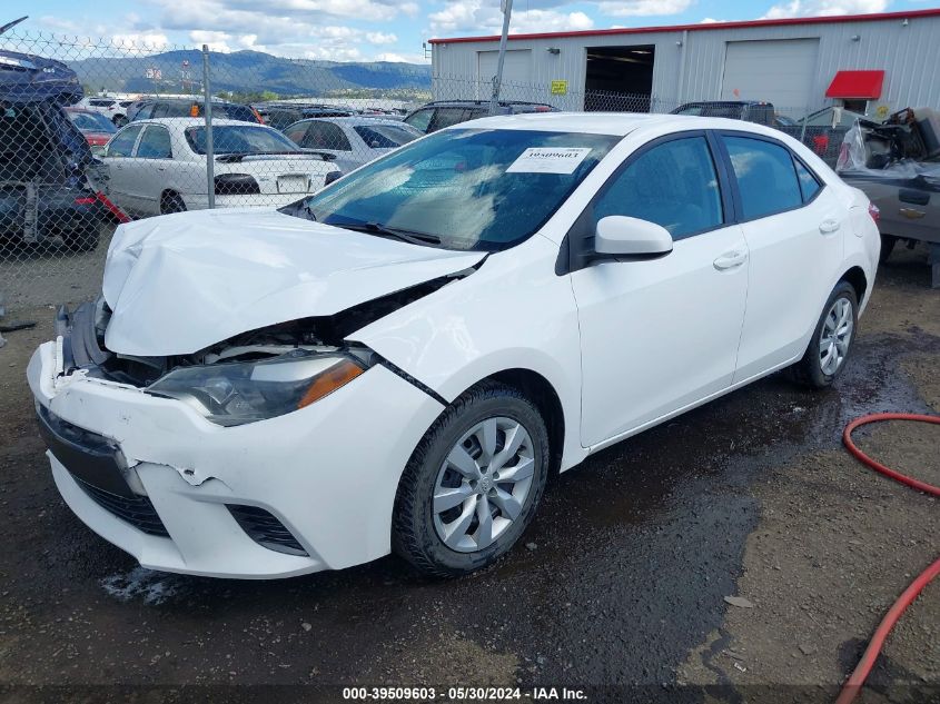 2016 Toyota Corolla Le VIN: 2T1BURHE3GC715534 Lot: 39509603