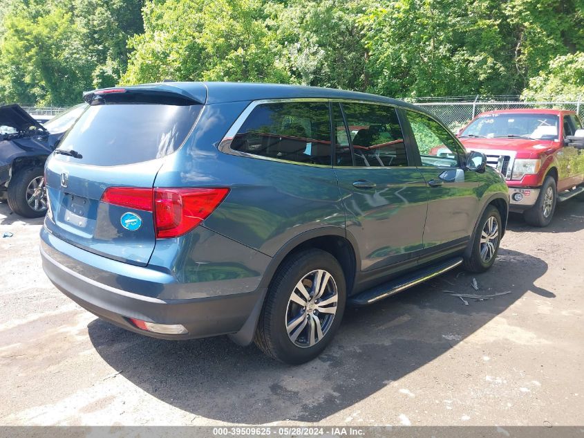 2017 Honda Pilot Ex-L VIN: 5FNYF5H55HB031174 Lot: 39509625