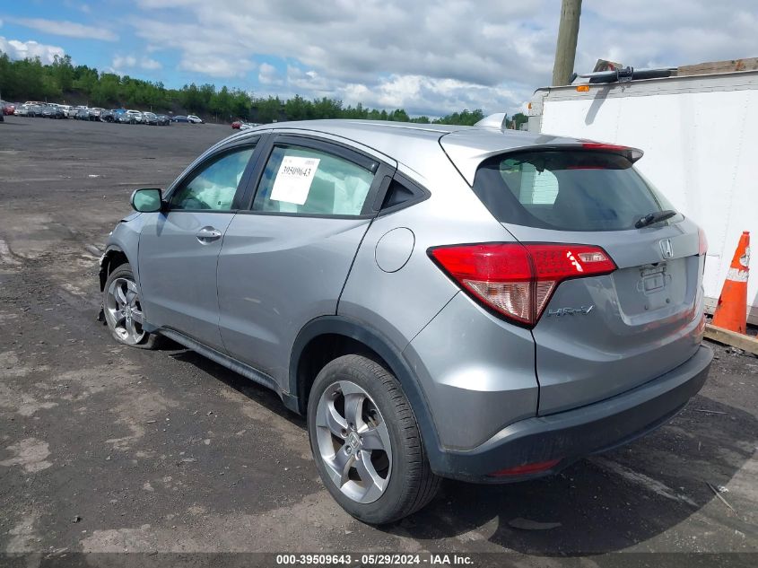 2018 Honda Hr-V Lx VIN: 3CZRU6H35JG701332 Lot: 39509643