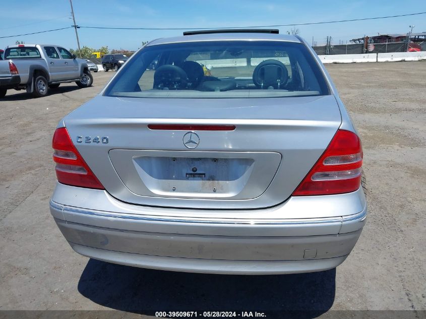 2003 Mercedes-Benz C 240 VIN: WDBRF61J33E014593 Lot: 39509671