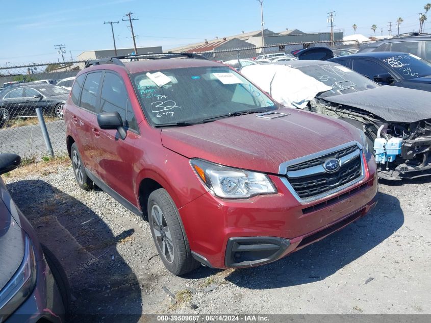 2018 Subaru Forester 2.5I VIN: JF2SJABC8JH450325 Lot: 39509687