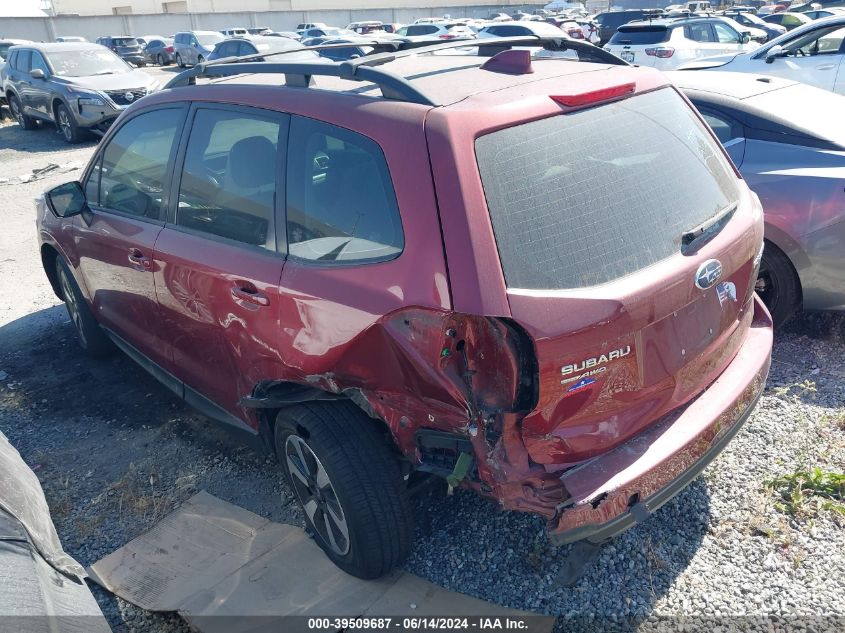 2018 Subaru Forester 2.5I VIN: JF2SJABC8JH450325 Lot: 39509687