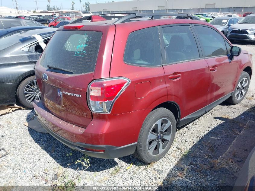 2018 Subaru Forester 2.5I VIN: JF2SJABC8JH450325 Lot: 39509687