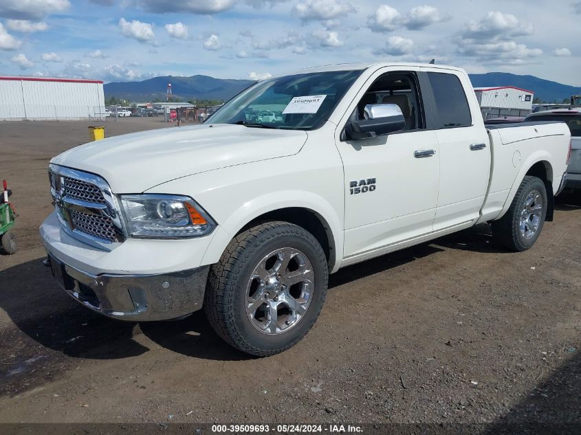 2017 Ram 1500 Laramie Quad Cab 4X4 6'4 Box VIN: 1C6RR7JT1HS700812 Lot: 39509693