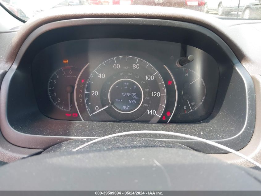 2014 Honda Cr-V Ex-L VIN: 2HKRM3H72EH516577 Lot: 39509694