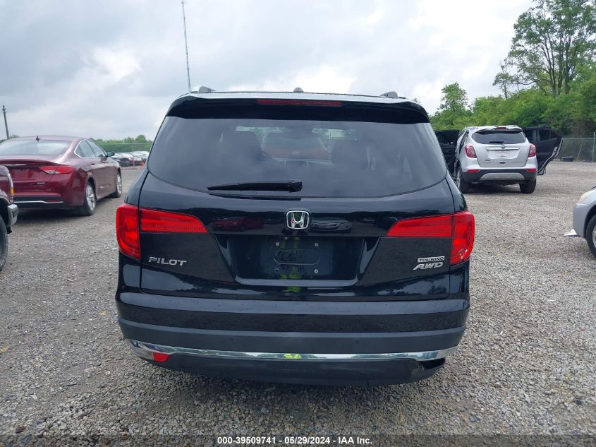 2016 Honda Pilot Touring VIN: 5FNYF6H98GB095202 Lot: 39509741