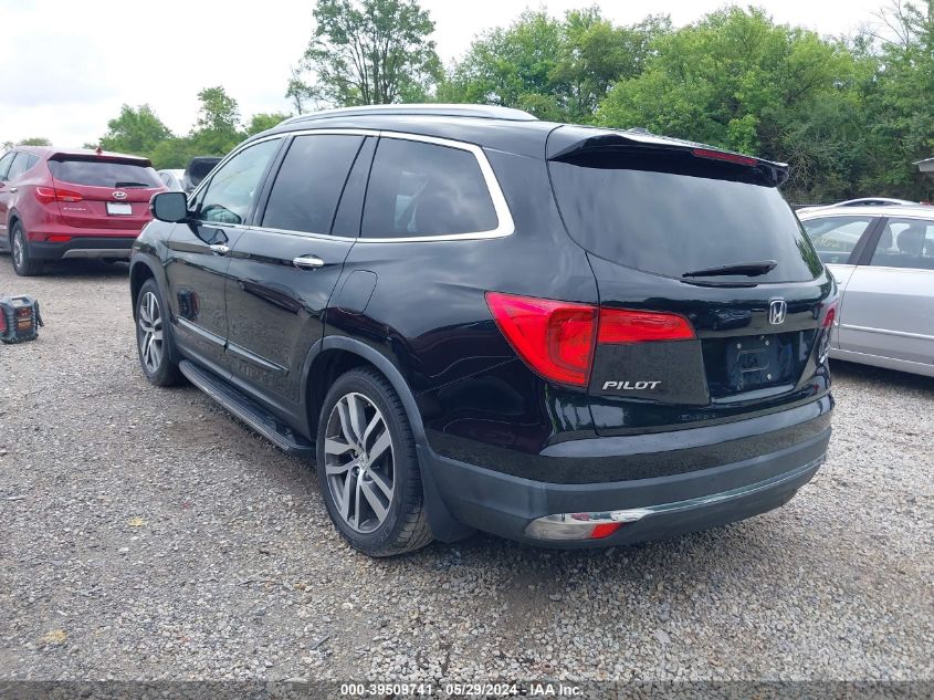 2016 Honda Pilot Touring VIN: 5FNYF6H98GB095202 Lot: 39509741