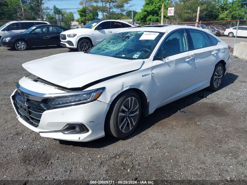 2021 Honda Accord Hybrid Ex-L VIN: 1HGCV3F5XMA003783 Lot: 39509771