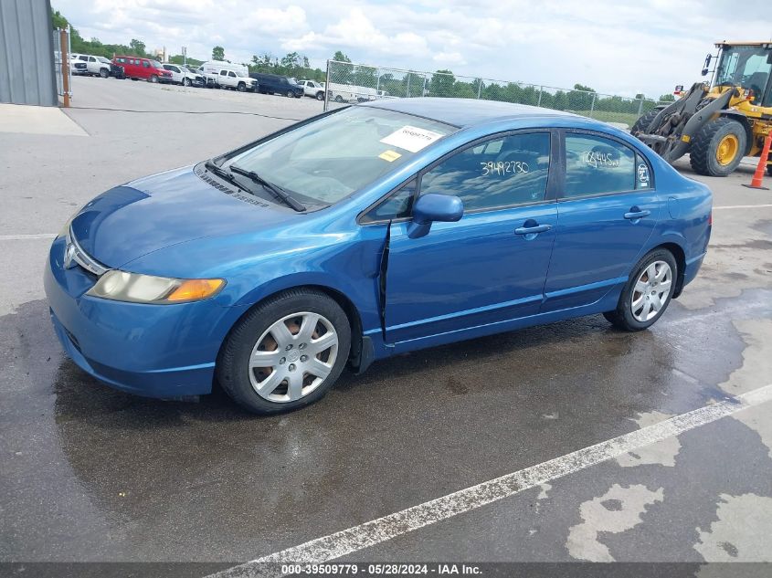 2008 Honda Civic Lx VIN: 1HGFA16568L010785 Lot: 39509779