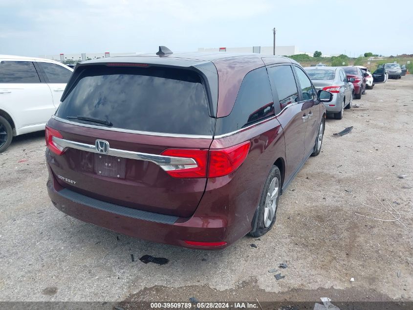 2018 Honda Odyssey Ex-L VIN: 5FNRL6H71JB028797 Lot: 39509789