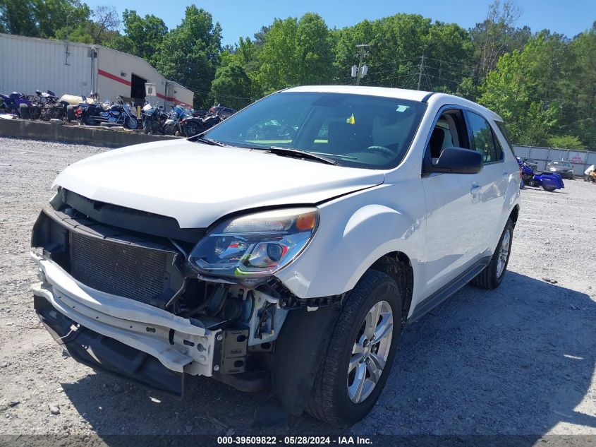 2017 Chevrolet Equinox Ls VIN: 2GNALBEK0H1563963 Lot: 39509822