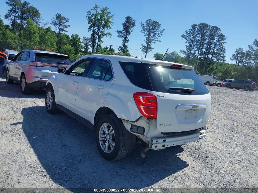 2017 Chevrolet Equinox Ls VIN: 2GNALBEK0H1563963 Lot: 39509822