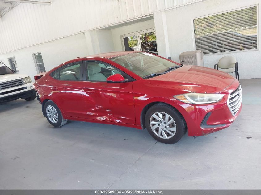 2017 Hyundai Elantra Se VIN: KMHD74LF2HU409122 Lot: 39509834