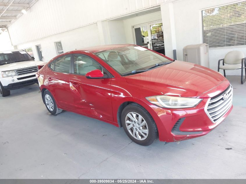 2017 Hyundai Elantra Se VIN: KMHD74LF2HU409122 Lot: 39509834