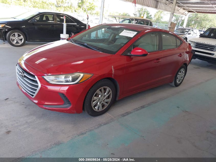 2017 Hyundai Elantra Se VIN: KMHD74LF2HU409122 Lot: 39509834