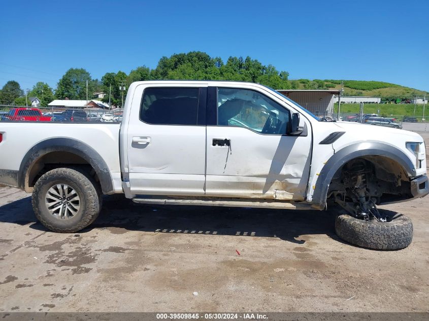 2018 Ford F-150 Raptor VIN: 1FTFW1RG1JFA16754 Lot: 39509845