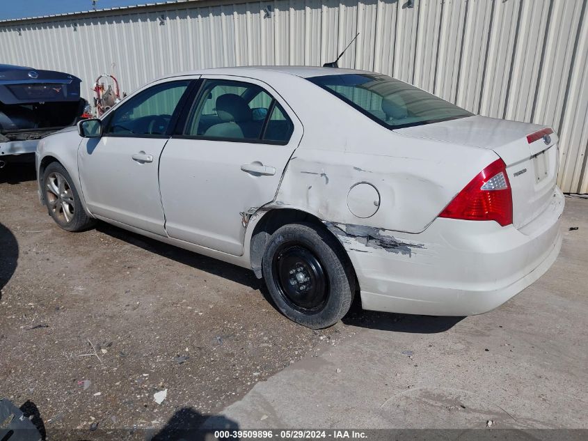 2012 Ford Fusion Se VIN: 3FAHP0HA4CR145001 Lot: 39509896