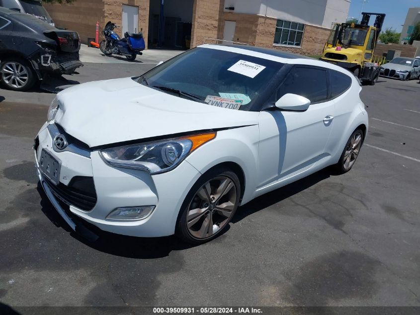 2016 Hyundai Veloster VIN: KMHTC6AD2GU291754 Lot: 39509931