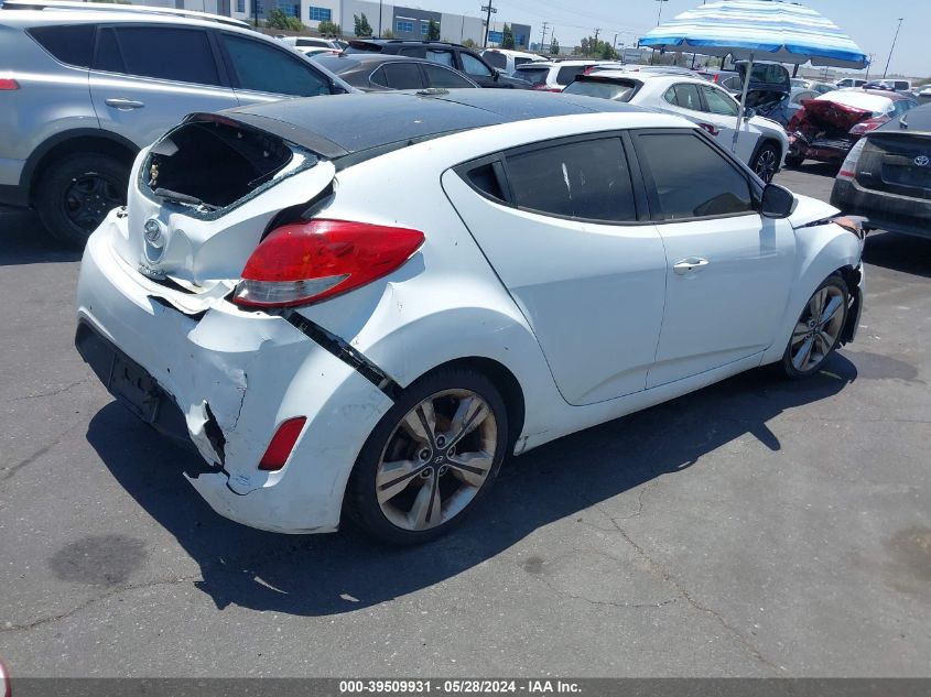 2016 Hyundai Veloster VIN: KMHTC6AD2GU291754 Lot: 39509931