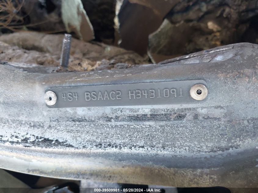 2017 Subaru Outback 2.5I VIN: 4S4BSAAC2H3431091 Lot: 39509981