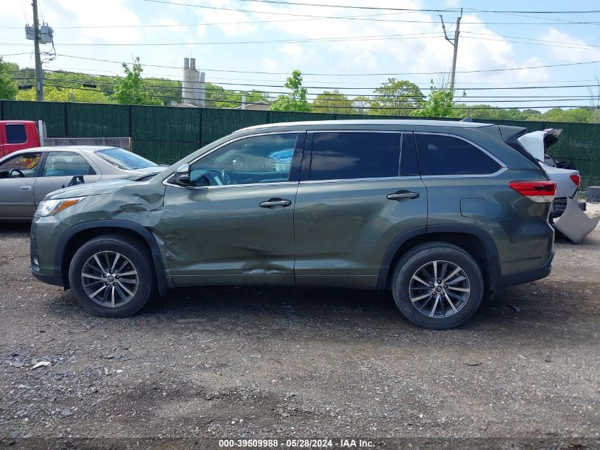 2018 Toyota Highlander Se/Xle VIN: 5TDJZRFH7JS873531 Lot: 39509988