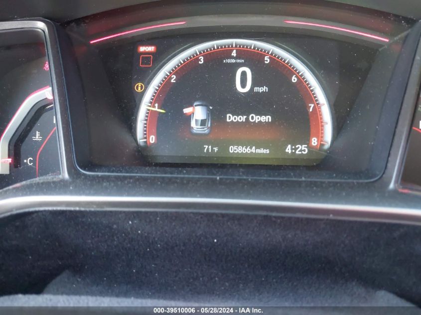 2018 Honda Civic Type R Touring VIN: SHHFK8G76JU204826 Lot: 39510006