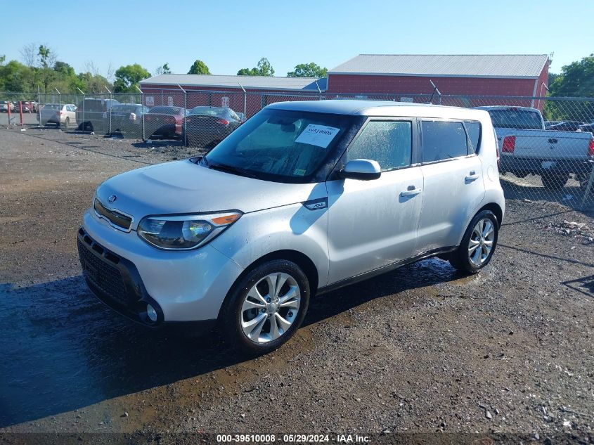 2016 Kia Soul + VIN: KNDJP3A50G7865600 Lot: 39510008